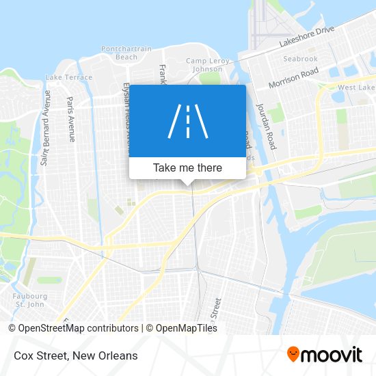 Mapa de Cox Street