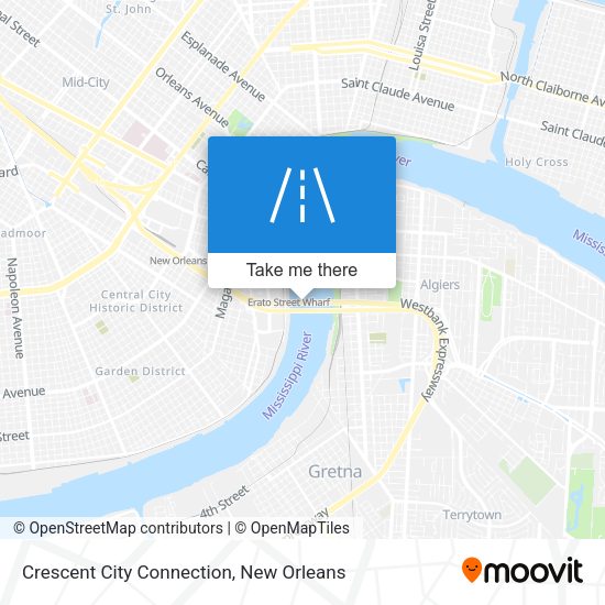 Crescent City Connection map