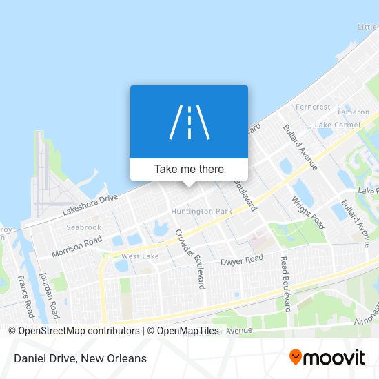 Mapa de Daniel Drive