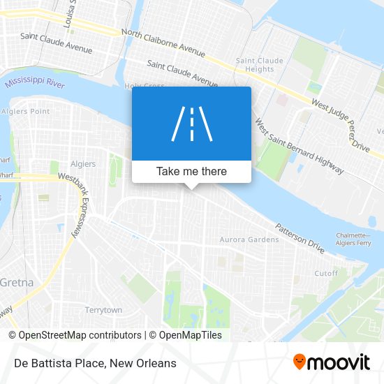 De Battista Place map