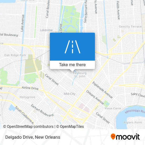 Mapa de Delgado Drive