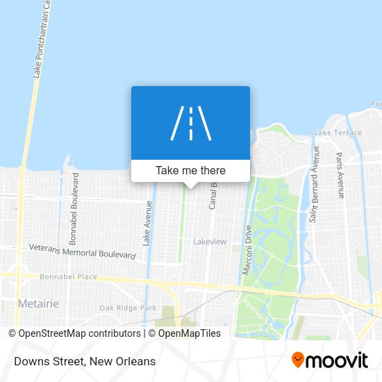 Mapa de Downs Street