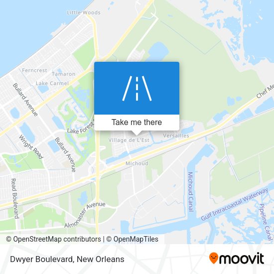Mapa de Dwyer Boulevard