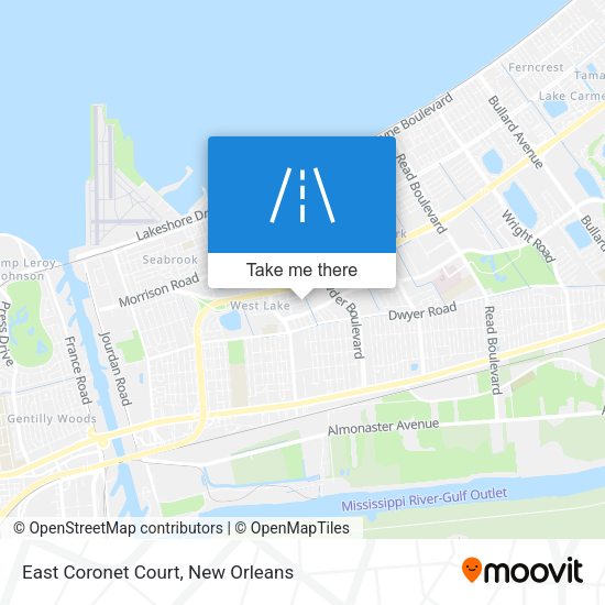 East Coronet Court map