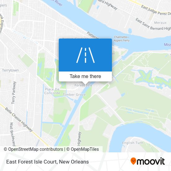 Mapa de East Forest Isle Court