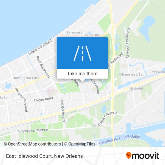 Mapa de East Idlewood Court