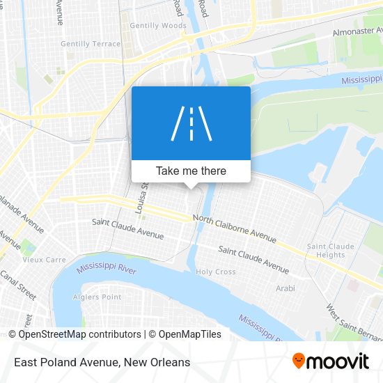 Mapa de East Poland Avenue