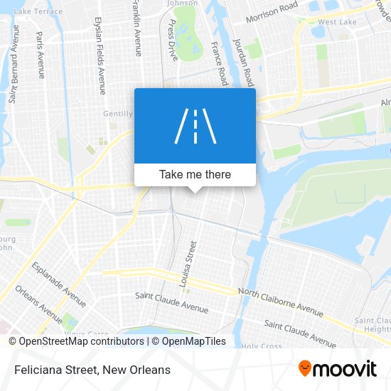 Mapa de Feliciana Street