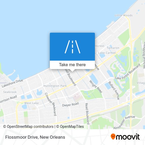 Flossmoor Drive map
