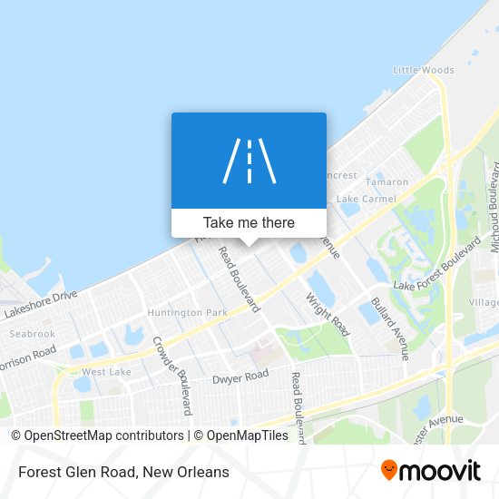 Forest Glen Road map