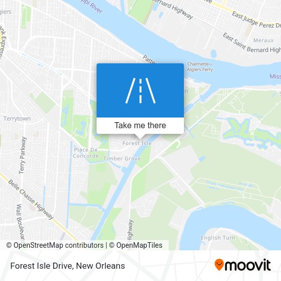 Forest Isle Drive map