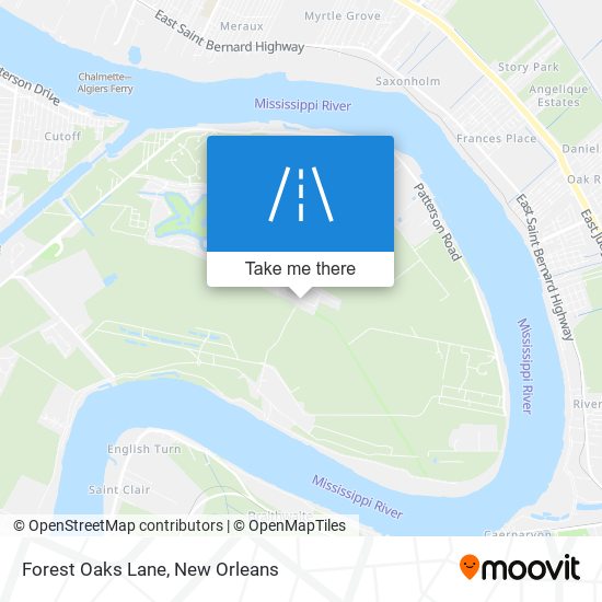 Forest Oaks Lane map