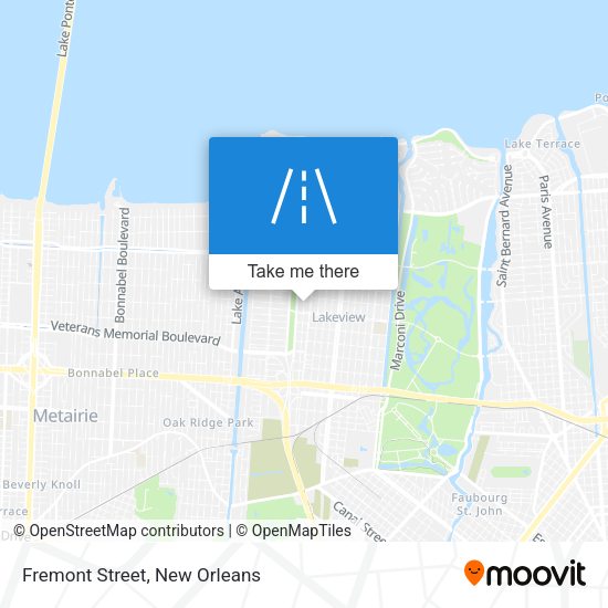 Mapa de Fremont Street