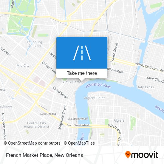 Mapa de French Market Place