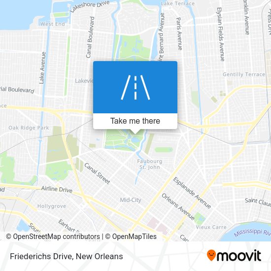 Friederichs Drive map