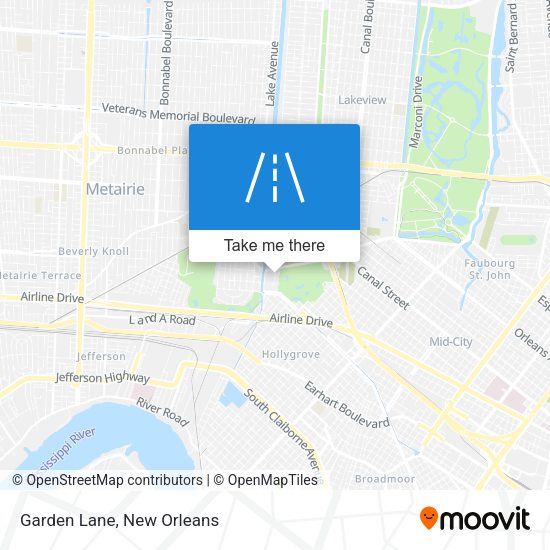 Mapa de Garden Lane