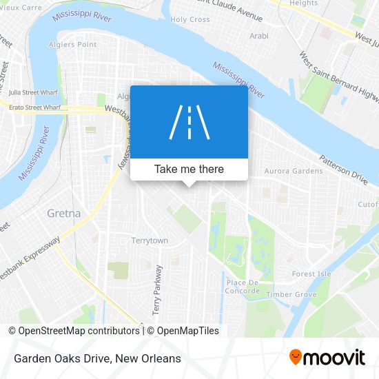 Garden Oaks Drive map