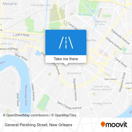 General Pershing Street map