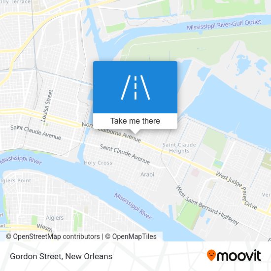 Mapa de Gordon Street