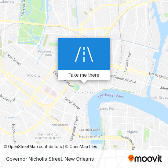 Governor Nicholls Street map