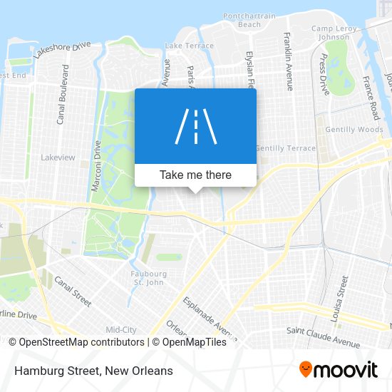 Mapa de Hamburg Street