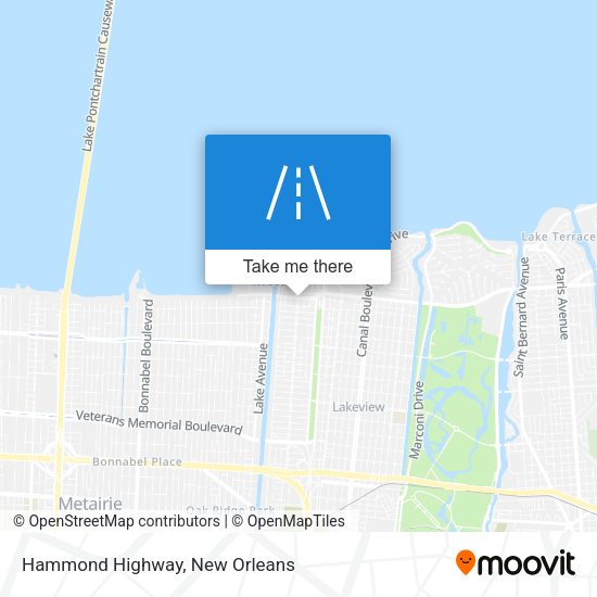 Mapa de Hammond Highway