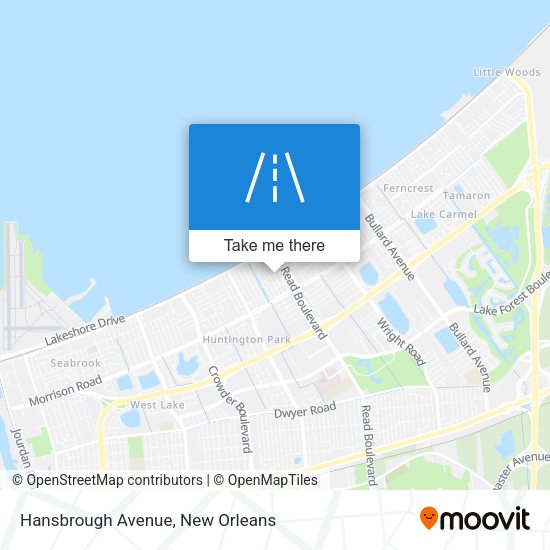 Mapa de Hansbrough Avenue