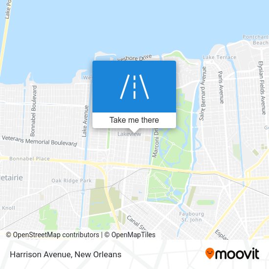 Harrison Avenue map
