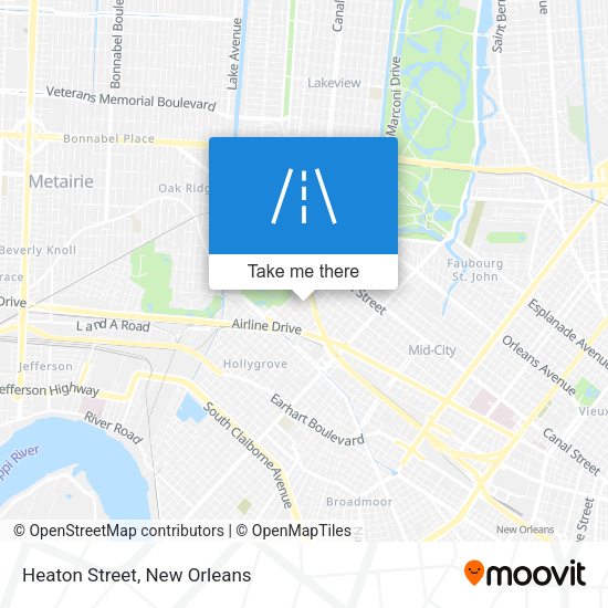 Mapa de Heaton Street