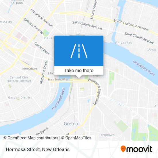 Mapa de Hermosa Street