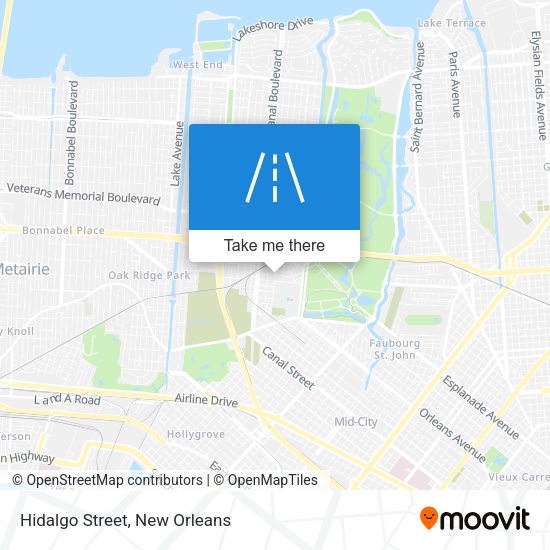 Mapa de Hidalgo Street