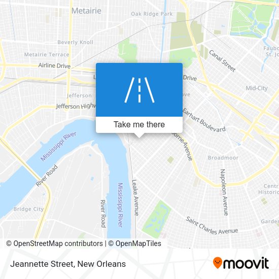 Jeannette Street map