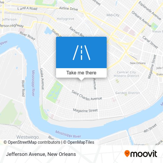 Jefferson Avenue map