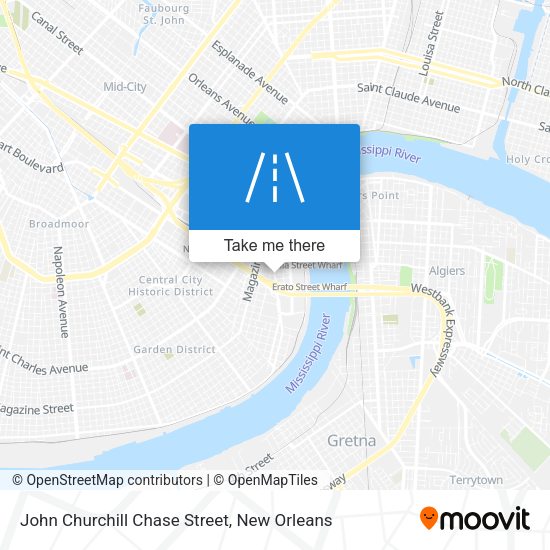 John Churchill Chase Street map