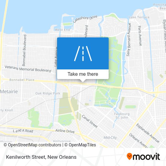 Kenilworth Street map