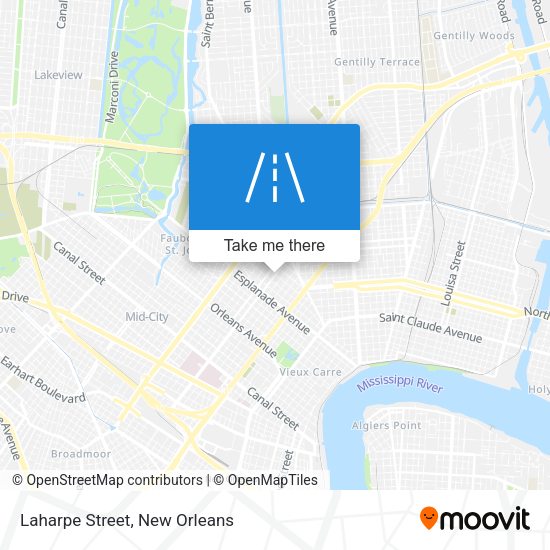 Mapa de Laharpe Street