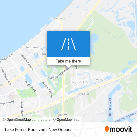 Mapa de Lake Forest Boulevard