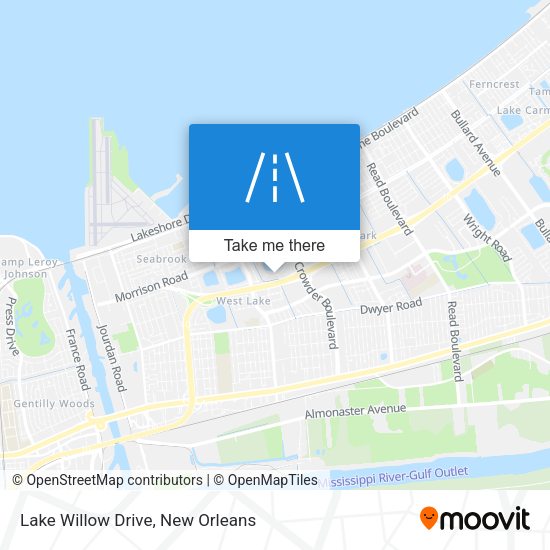 Lake Willow Drive map