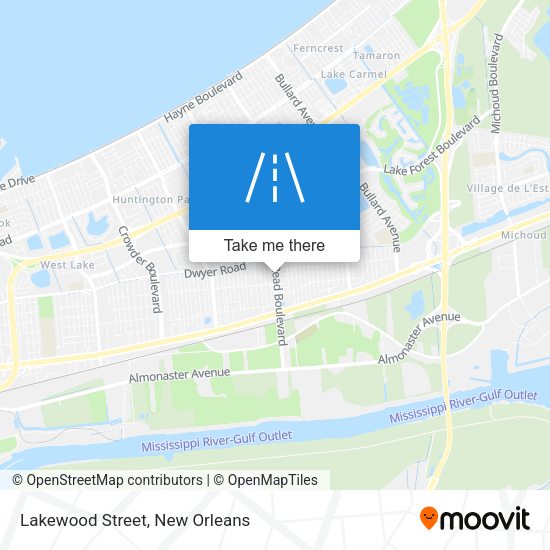 Lakewood Street map