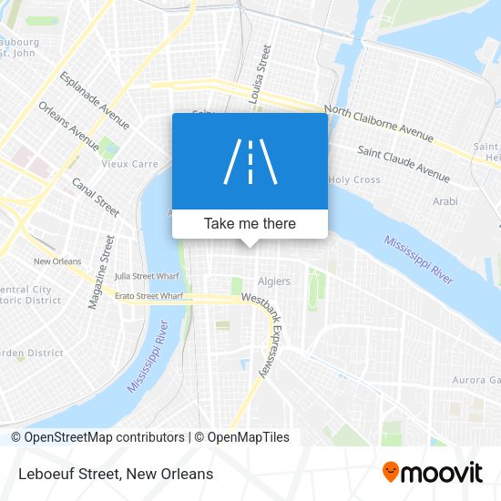 Mapa de Leboeuf Street