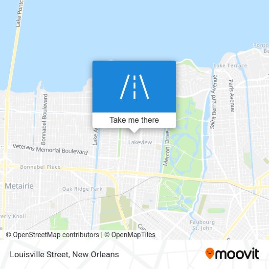 Mapa de Louisville Street