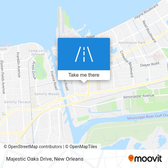 Majestic Oaks Drive map