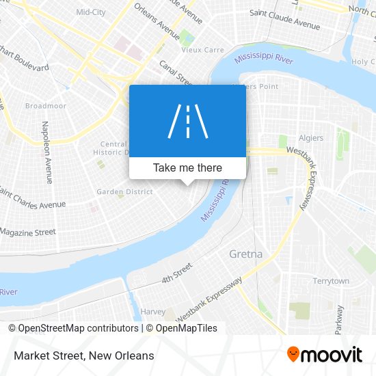 Mapa de Market Street