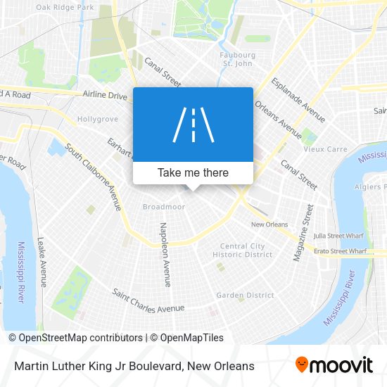 Martin Luther King Jr Boulevard map