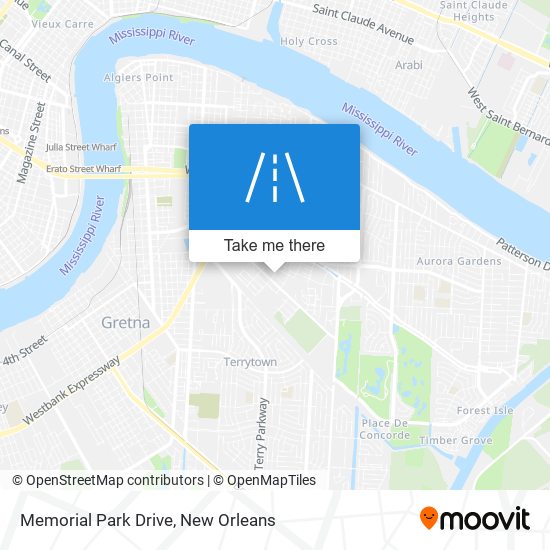 Memorial Park Drive map