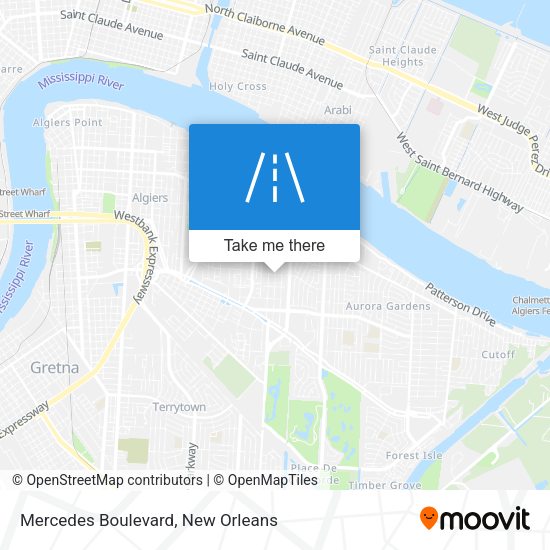 Mapa de Mercedes Boulevard