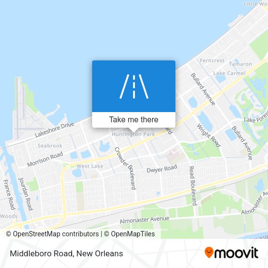 Mapa de Middleboro Road