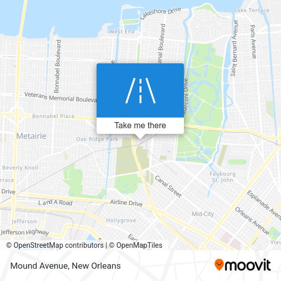 Mapa de Mound Avenue