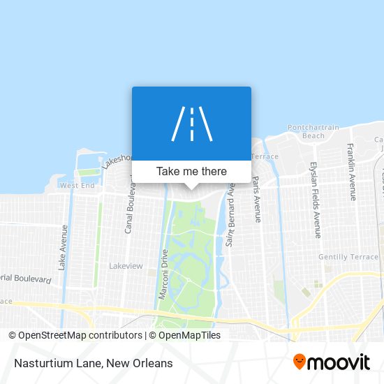 Mapa de Nasturtium Lane