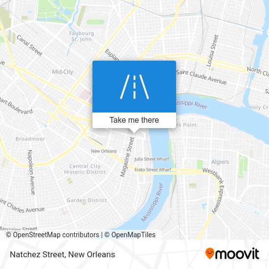 Mapa de Natchez Street